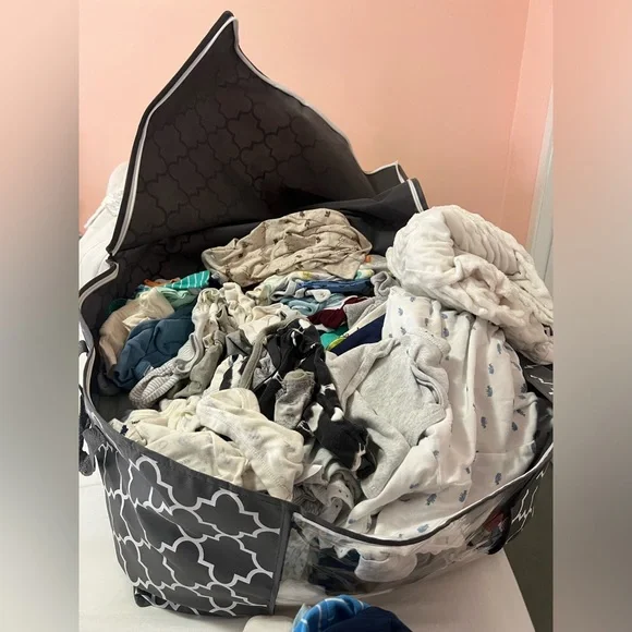 Tote of Baby Clothes: Newborn-6 months Matching Sets